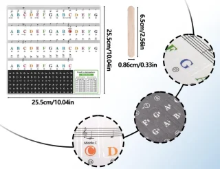 Allecto Plus - Piano Keyboardstickers
