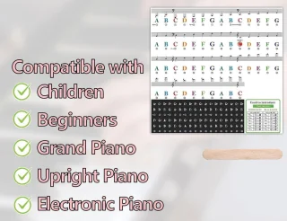 Allecto Plus - Piano Keyboardstickers