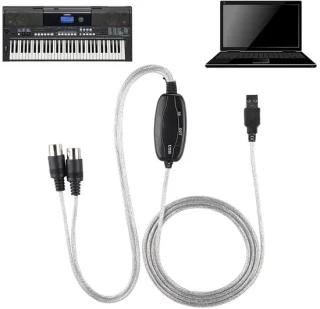 Allecto USB-MIDI-kabel Zwart review