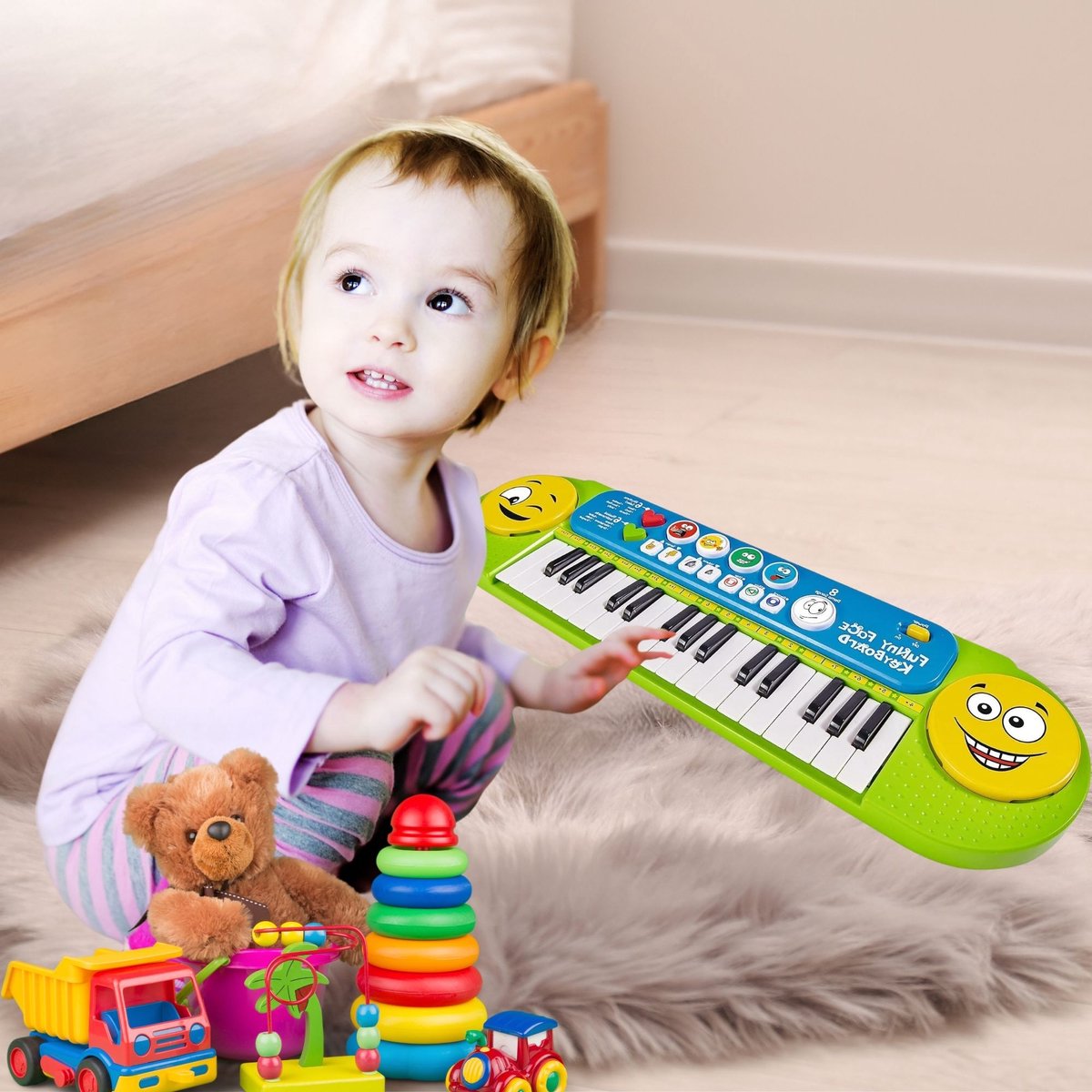 ApexArte® Kinder Piano Keyboard Multi kleur