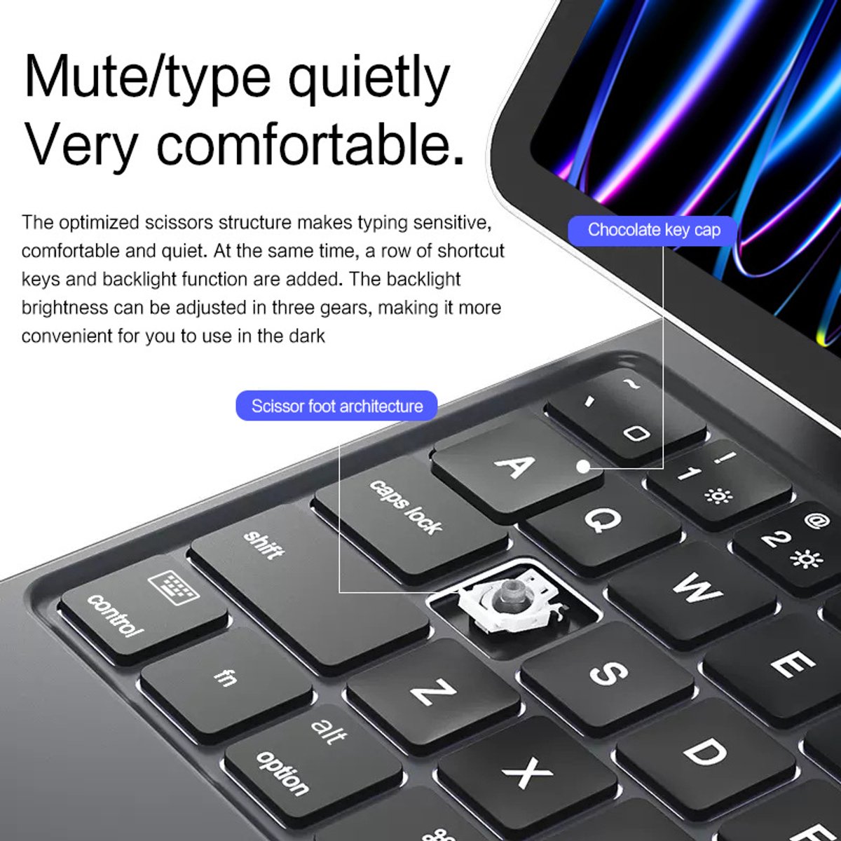 Beschermhoes iPad met Bluetooth-toetsenbord