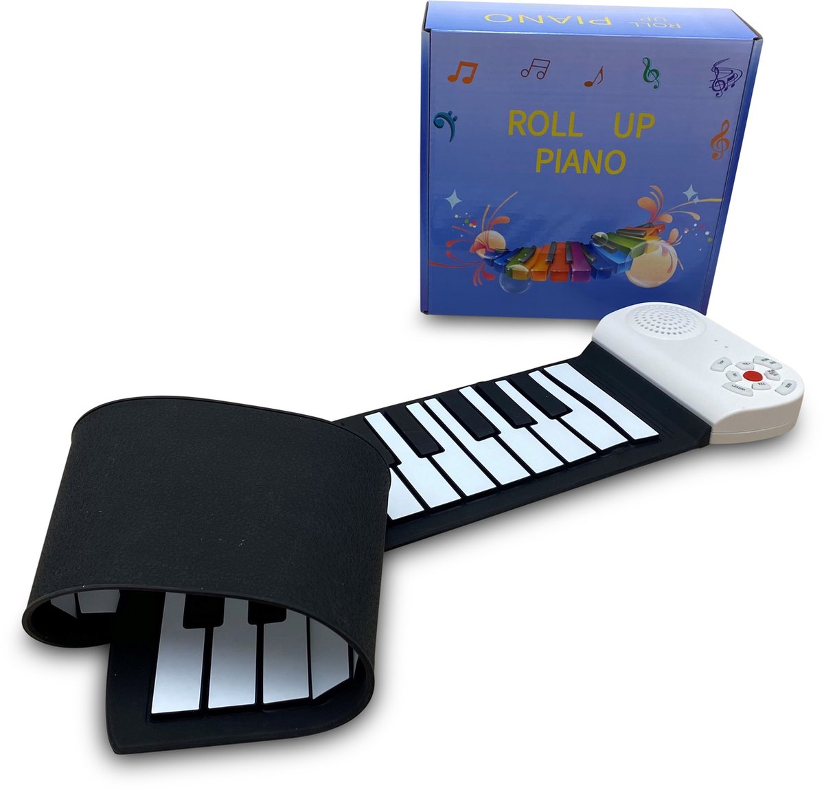 Bolan Rollup Piano 49 toetsen zwart/wit