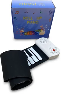 Bolan Rollup Piano 49 toetsen zwart/wit