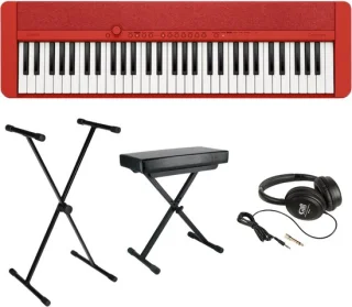 Casio CT-S1RD Casiotone keyboard set rood