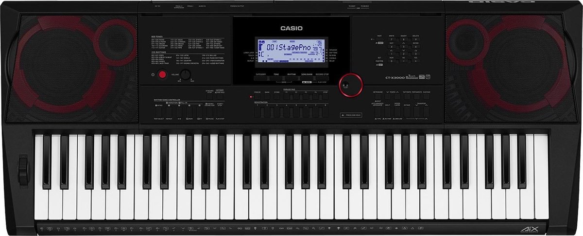 De Casio CT-X3000 - 61 toetsen - Zwart in één oogopslag