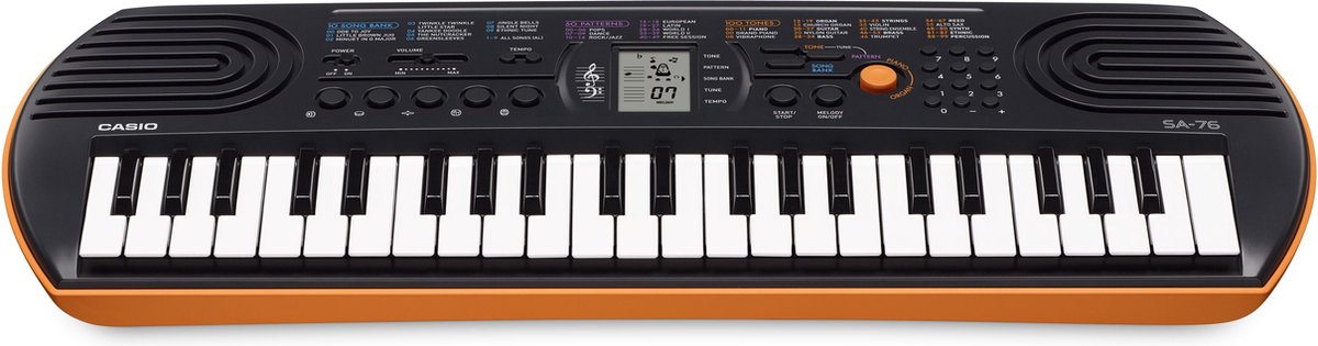 Wat vinden we goed aan de Casio SA-76 Keyboard Oranje