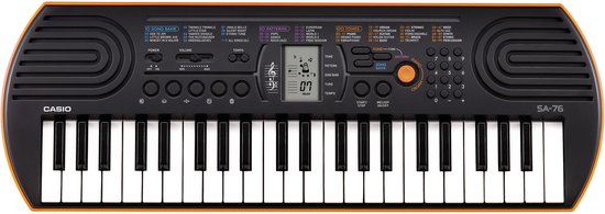 Casio SA-76 Keyboard Oranje review