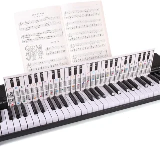 Dailygoods notitiekaart leerhulp voor pianoklavier