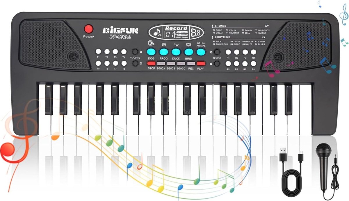 DailySupplies Kinder Piano Zwart