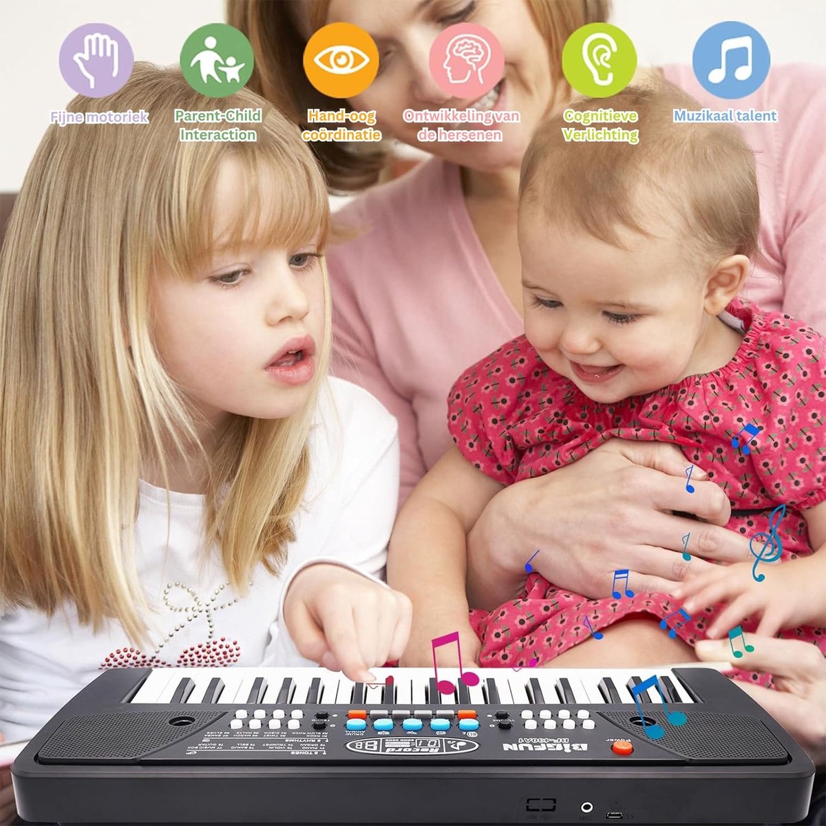 DailySupplies Kinder Piano Zwart