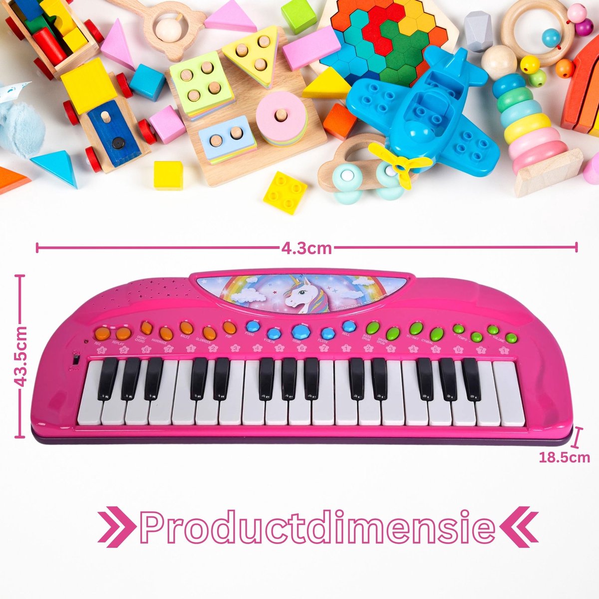 Dailysuppliess Kinder Piano Roze