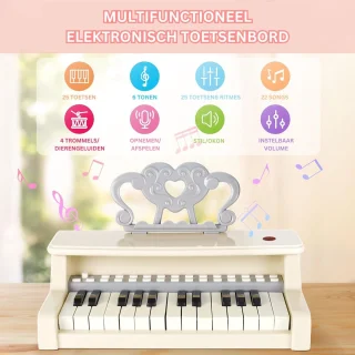 Dailysuppliess Kinderpiano - Wit