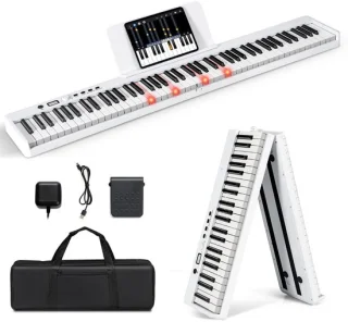 Elektrische piano wit
