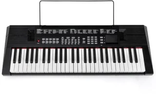 Elektronisch keyboard voor beginners, donkerbruin, 85x30x11 cm