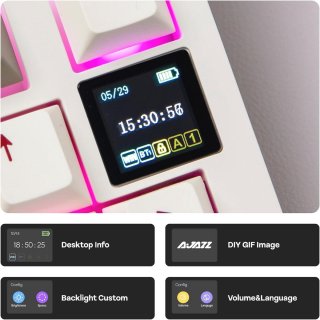 Wat vinden we goed aan de EPOMAKER Ajazz AK820 PRO 75% Mechanical Keyboard