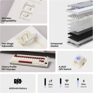 EPOMAKER Ajazz AK820 PRO 75% Mechanical Keyboard