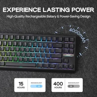 EPOMAKER G84 80% Mechanical Keyboard (Black)