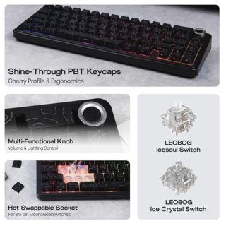 Wat vinden we goed aan de EPOMAKER x AULA F65 Pro 65% Mechanical Keyboard QWERTY US