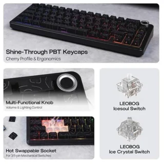 EPOMAKER x AULA F65 Pro 65% Mechanical Keyboard QWERTY US