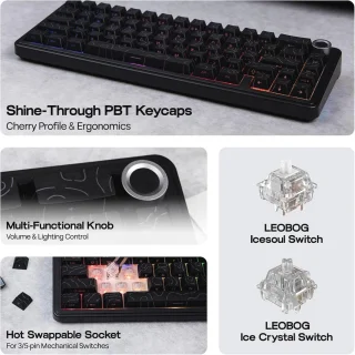 EPOMAKER x AULA F65 Pro 65% Mechanical Keyboard (QWERTY US)