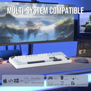 EPOMAKER xAULA F99 Wireless Mechanical Keyboard (Blue, Greywood Switch)