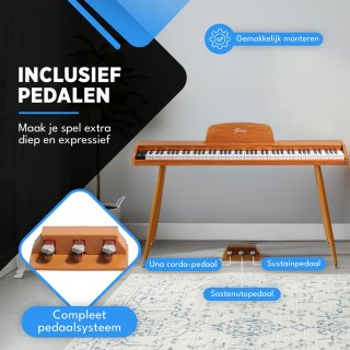 Wat vinden we goed aan de Finesse Digitale Piano 88-toetsen