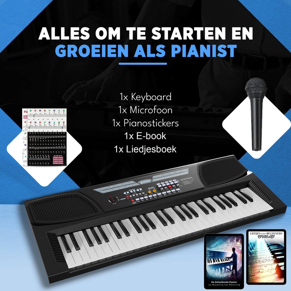 Finesse Keyboard Piano 54 Keys