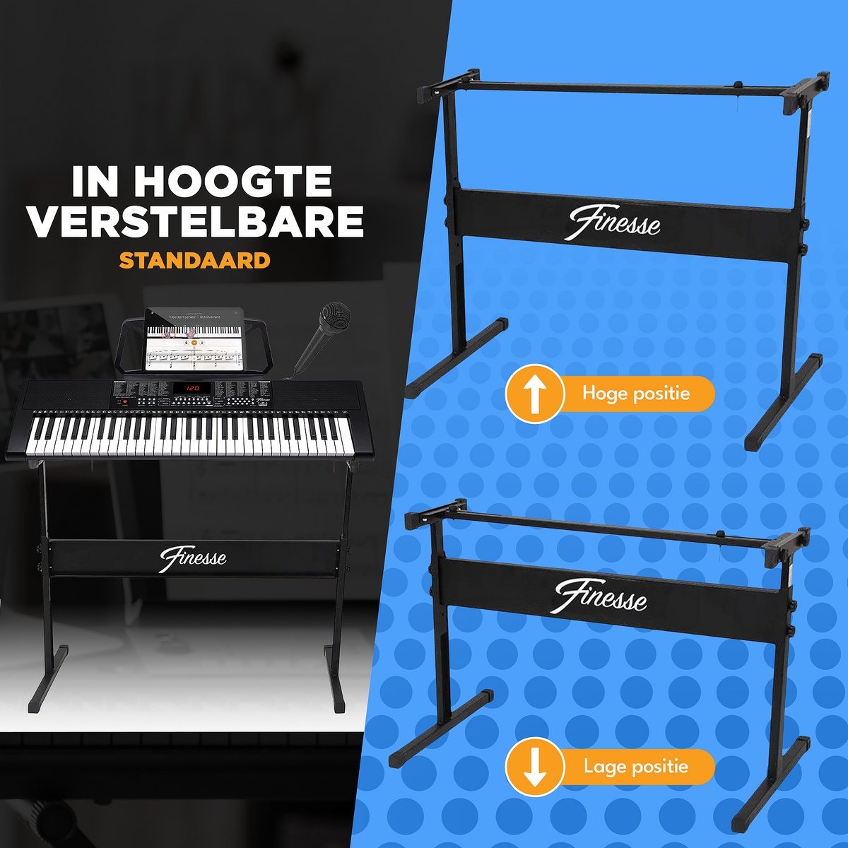 Finesse Keyboard Piano 61 Keys Digital Elektrische Piano