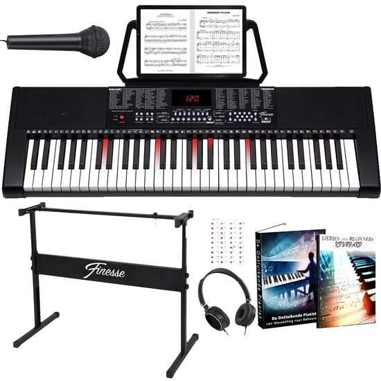 Finesse Keyboard Piano 61 Keys Digital Elektrische Piano