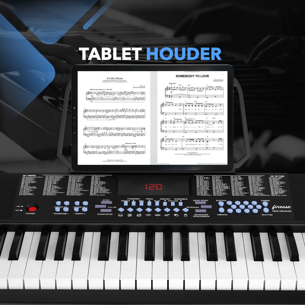 Finesse Keyboard Piano 61 Keys Digital