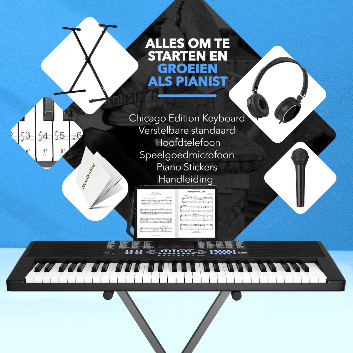Finesse Keyboard Piano 61 Keys Digital