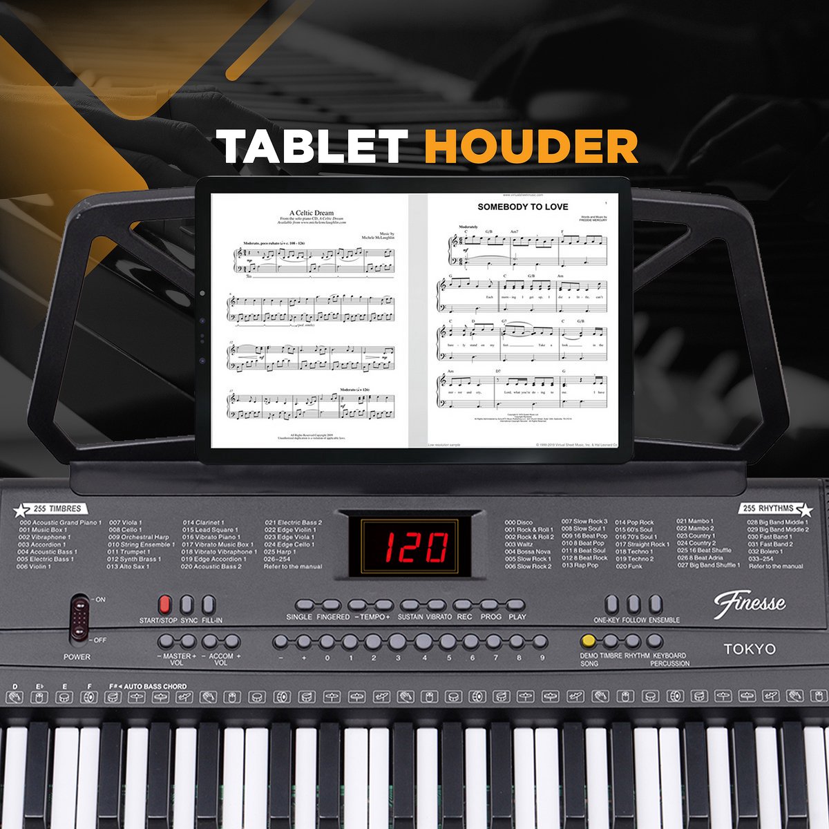 Finesse Keyboard Piano 61 Keys digitale piano