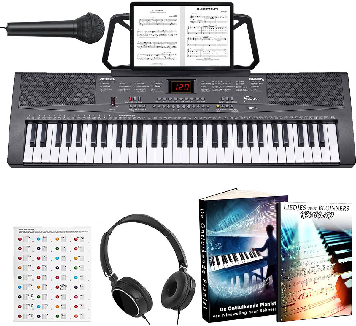 Finesse Keyboard Piano 61 Keys Elektrische Piano