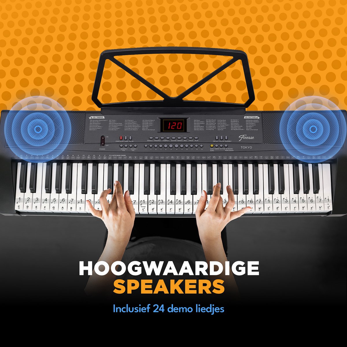 Finesse Keyboard Piano 61 Keys Elektrische Piano