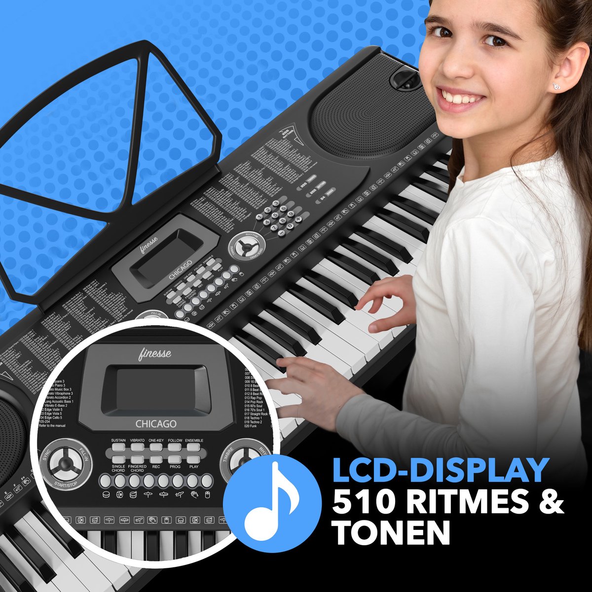 Finesse Keyboard Piano 61 Keys