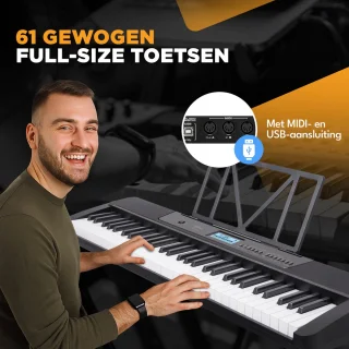 Finesse Keyboard Piano 61 Keys MIDI