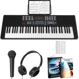 Finesse Keyboard Piano 61 toetsen, digitale piano met accessoires