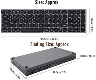 Wat vinden we goed aan de Foldable Bluetooth Keyboard (Grey)