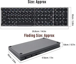 Foldable Bluetooth Keyboard (Grey)