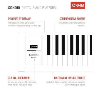 G4M Sonori High Top Digitale Piano