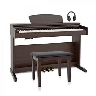 Gear4music DP-10X Digitale Piano, donker palissanderhout