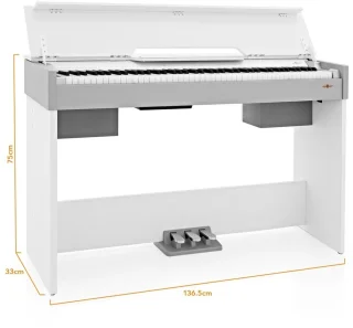 Gear4music DP-7 Digitale Piano Wit