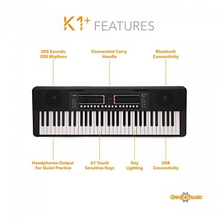 Wat vinden we goed aan de Gear4music K1+ 61-toets keyboard