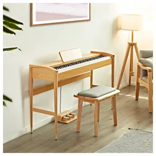 Gear4music Keynote Contemporary Digitale Piano, Licht Eiken
