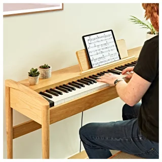 Gear4music Keynote Contemporary Digitale Piano, Licht Eiken