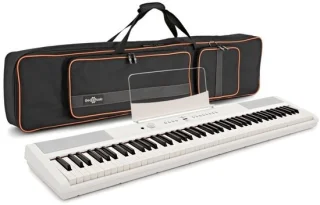 Gear4music SDP-2 Stage Piano met tas, wit
