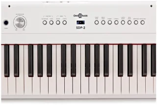 Gear4music SDP-2 Stagepiano met standaard, wit