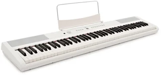 Gear4music SDP-2 Stagepiano met standaard, wit