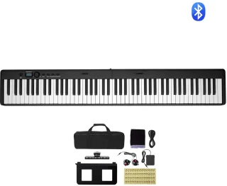 De Genet7 Store - 88-Toetsen Opvouwbaar Piano Keyboard in één oogopslag