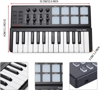 Happyment Keyboard Met Mengpaneel Elektrische Piano USB Voor Apple